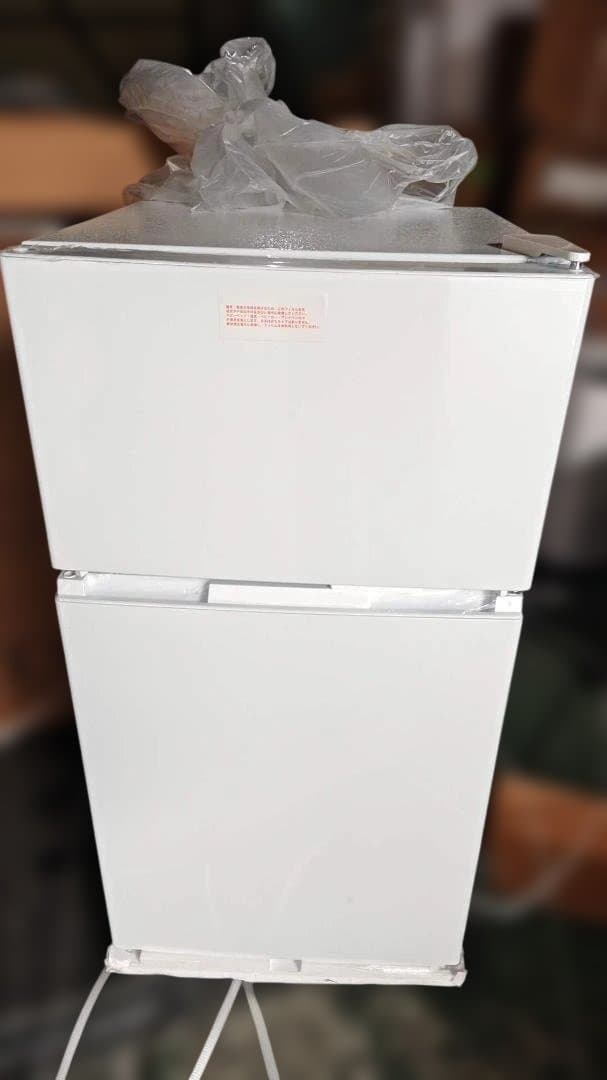 中古 冷凍冷蔵庫 90L 家庭用 上段冷凍庫 奥行50cm 白A2-5-2