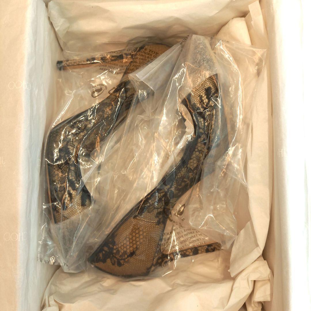 【美品】JIMMY CHOO レースパンプス 37 1/2 ROMY100