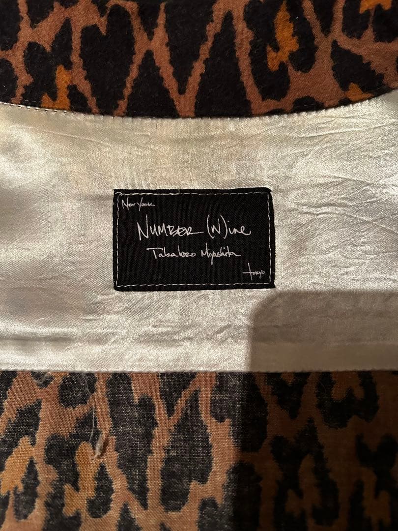 ナンバーナイン NUMBER (N)INEレオパード柄 豹柄 長袖シャツ