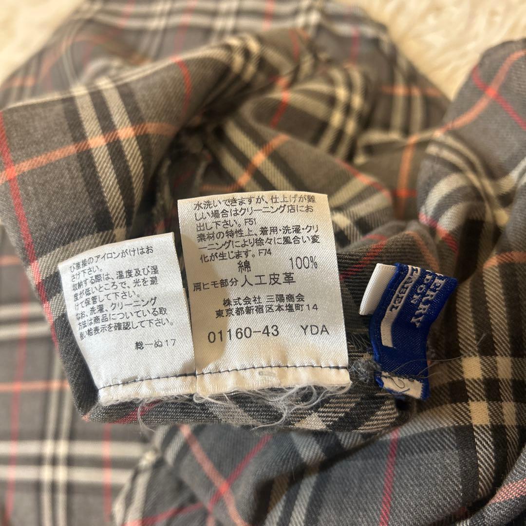 バーバリーブルーレーベル ノバチェック ワンピース 38 三陽商会　y2k