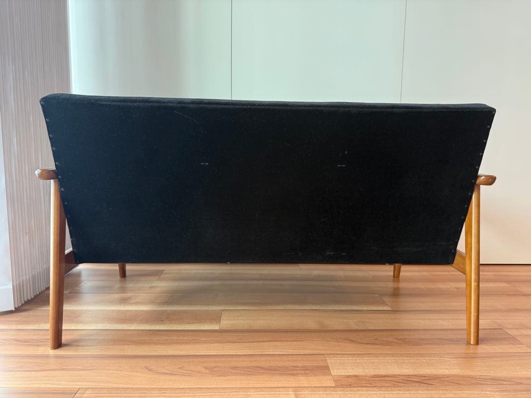 【希少限定商品】カリモク60 Kチェアー 2シーター モケットブラック