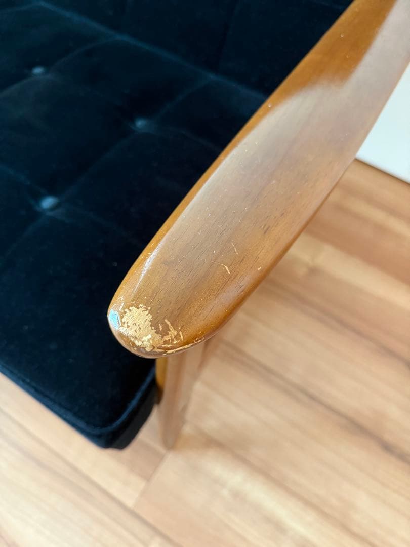 【希少限定商品】カリモク60 Kチェアー 2シーター モケットブラック