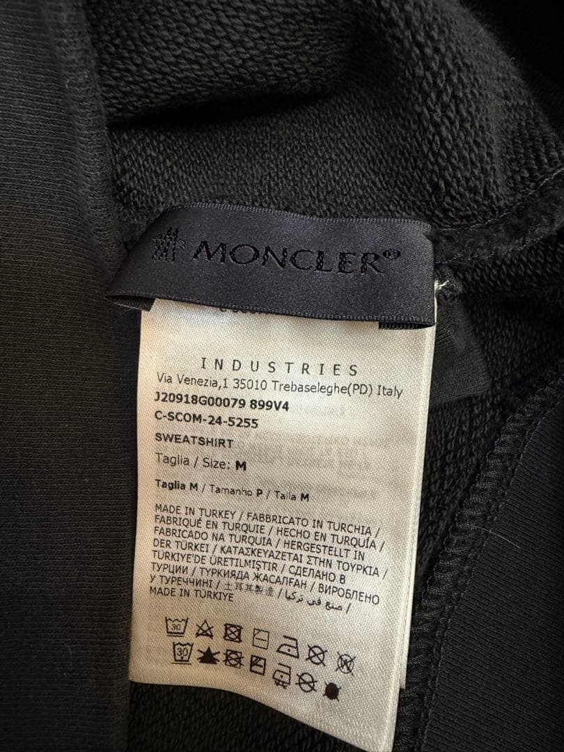 MONCLER ブラック スウェット Mサイズ