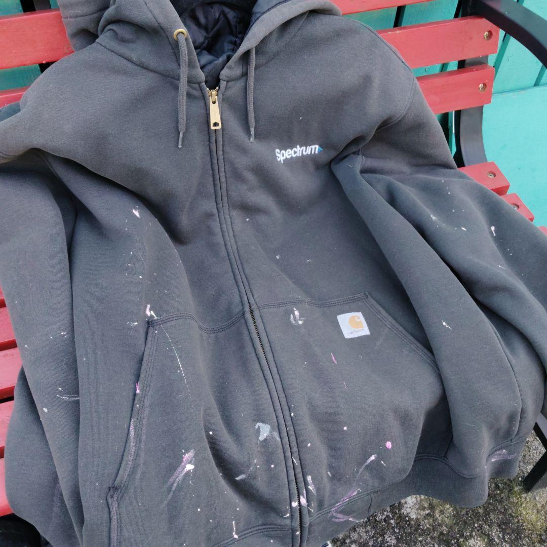 は*や様 レア Carhartt カーハート 裏地キルトフルジップパーカーアクテ