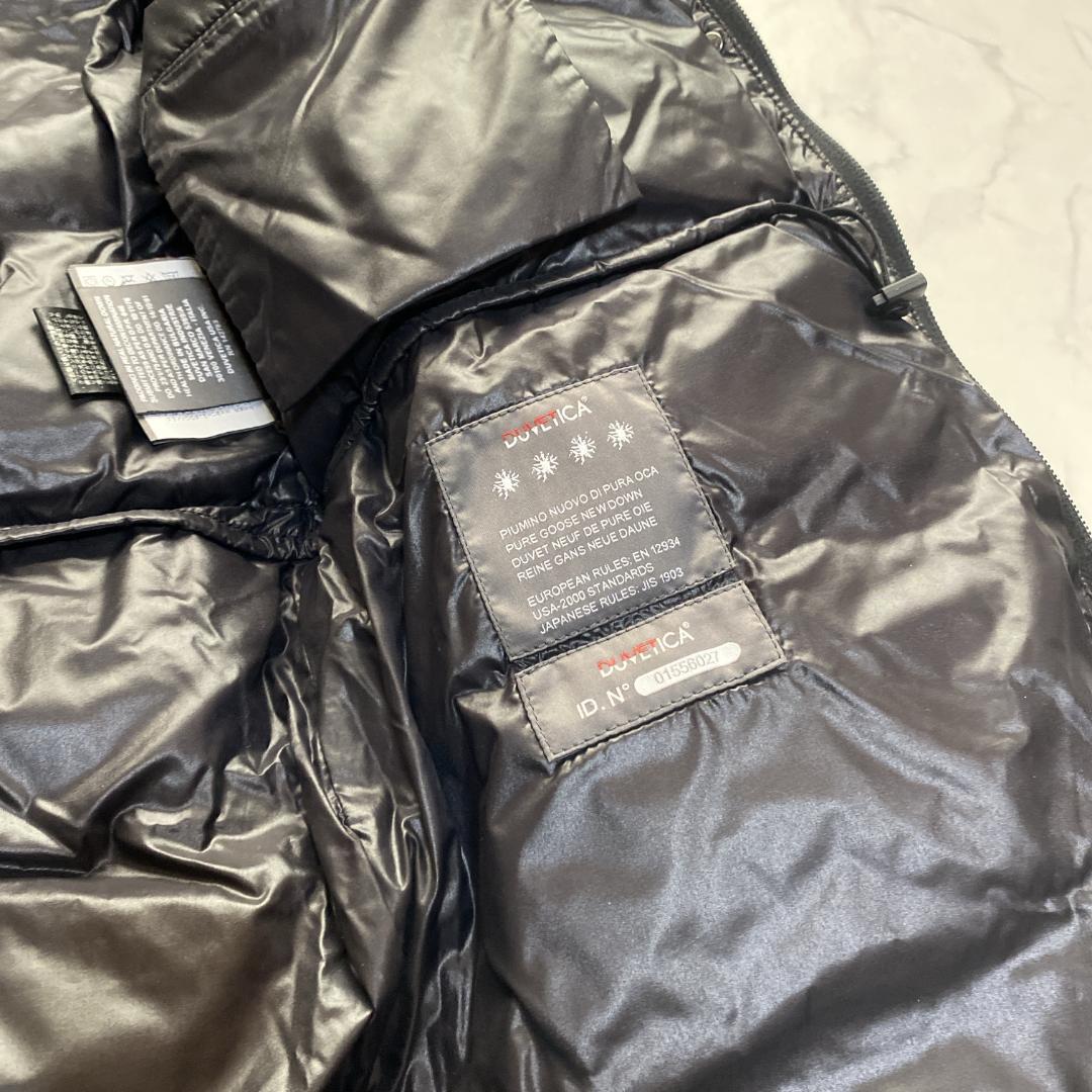 美品✨デュベティカ デネブ フォックスファー付 ダウンコート ロング 黒系40