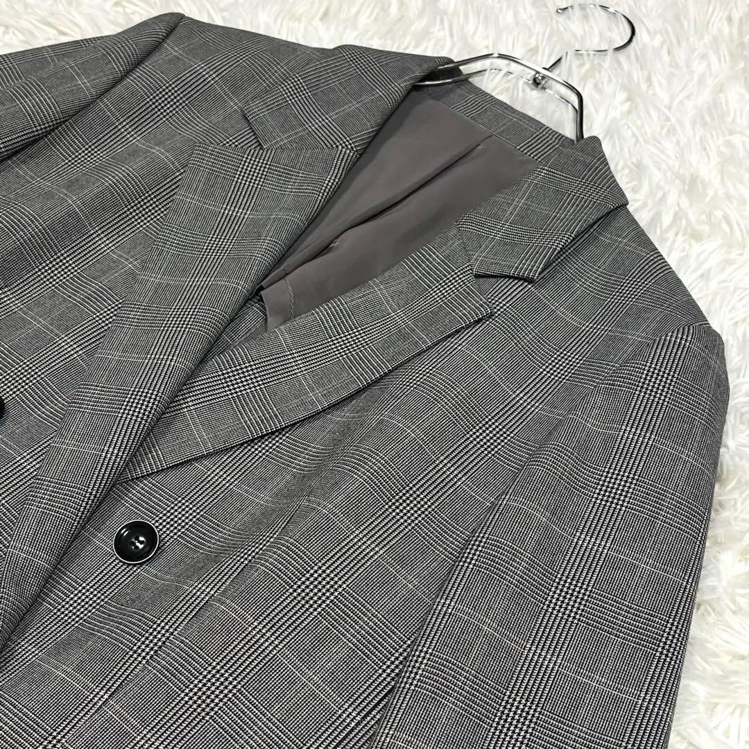 美品✨AOKI グレンチェックダブルジャケットパンツセットアップスーツ Lサイズ