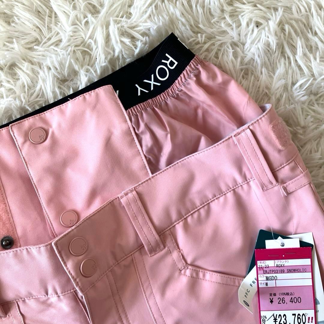 #8L✨新品✨ROXY✨スキーウェア パンツ レディースM ピンク