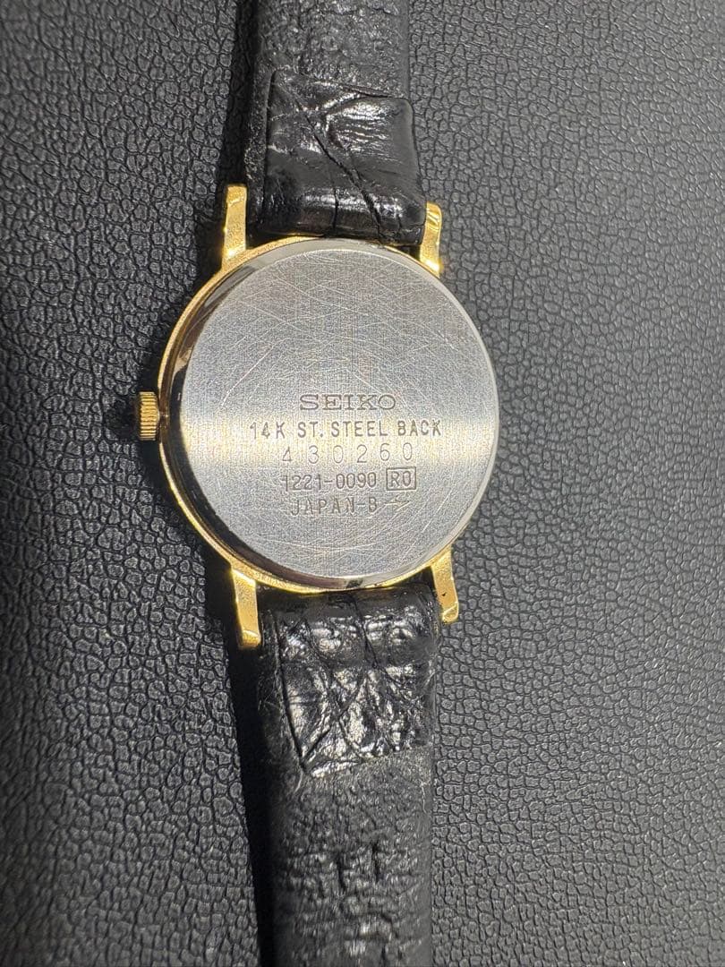 SEIKO Exceline ゴールド クォーツ腕時計