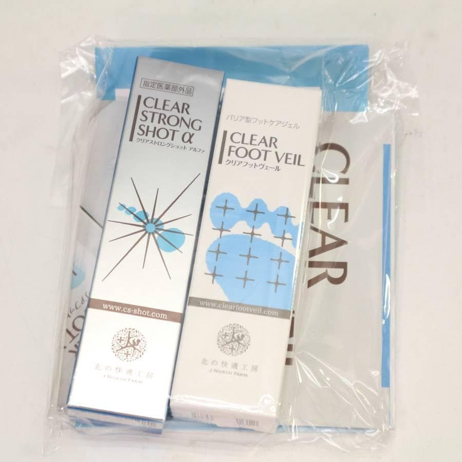 4セット 北の快適工房 クリアストロングショットアルファ＆クリアフットヴェール