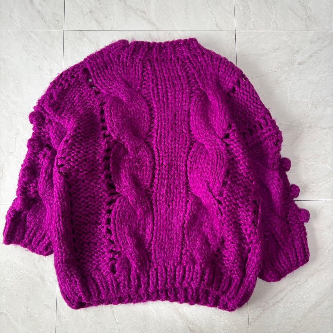 【田中みな実着用✨】OSKER オスカー　インスタ　ケーブル編みオーバーニット