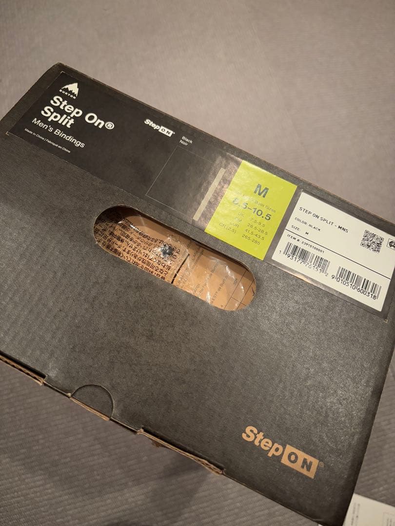 Burton STEP ON レディース　M ブラック&ホワイト