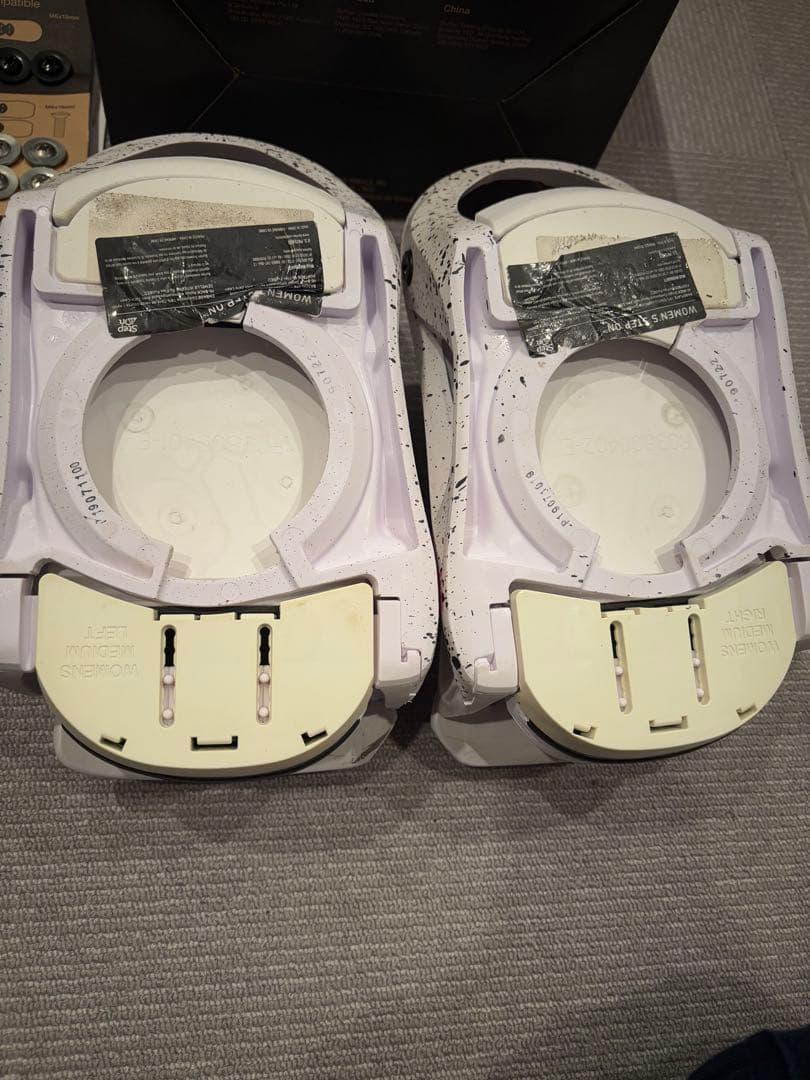 Burton STEP ON レディース　M ブラック&ホワイト