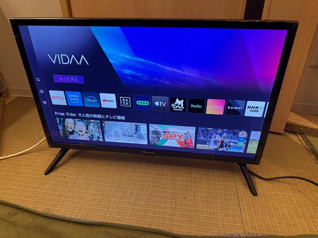 25年極々美品!ハイセンス hisense 24型　スマートテレビ 24YR4A