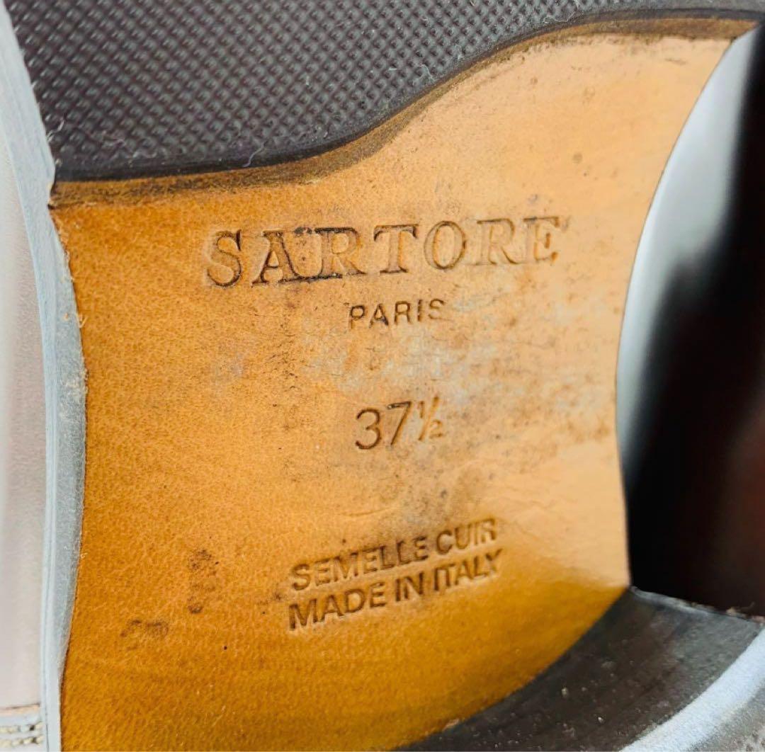 美品　SARTORE サルトル　ジョッキーブーツ　シングルベルト　ブラウン