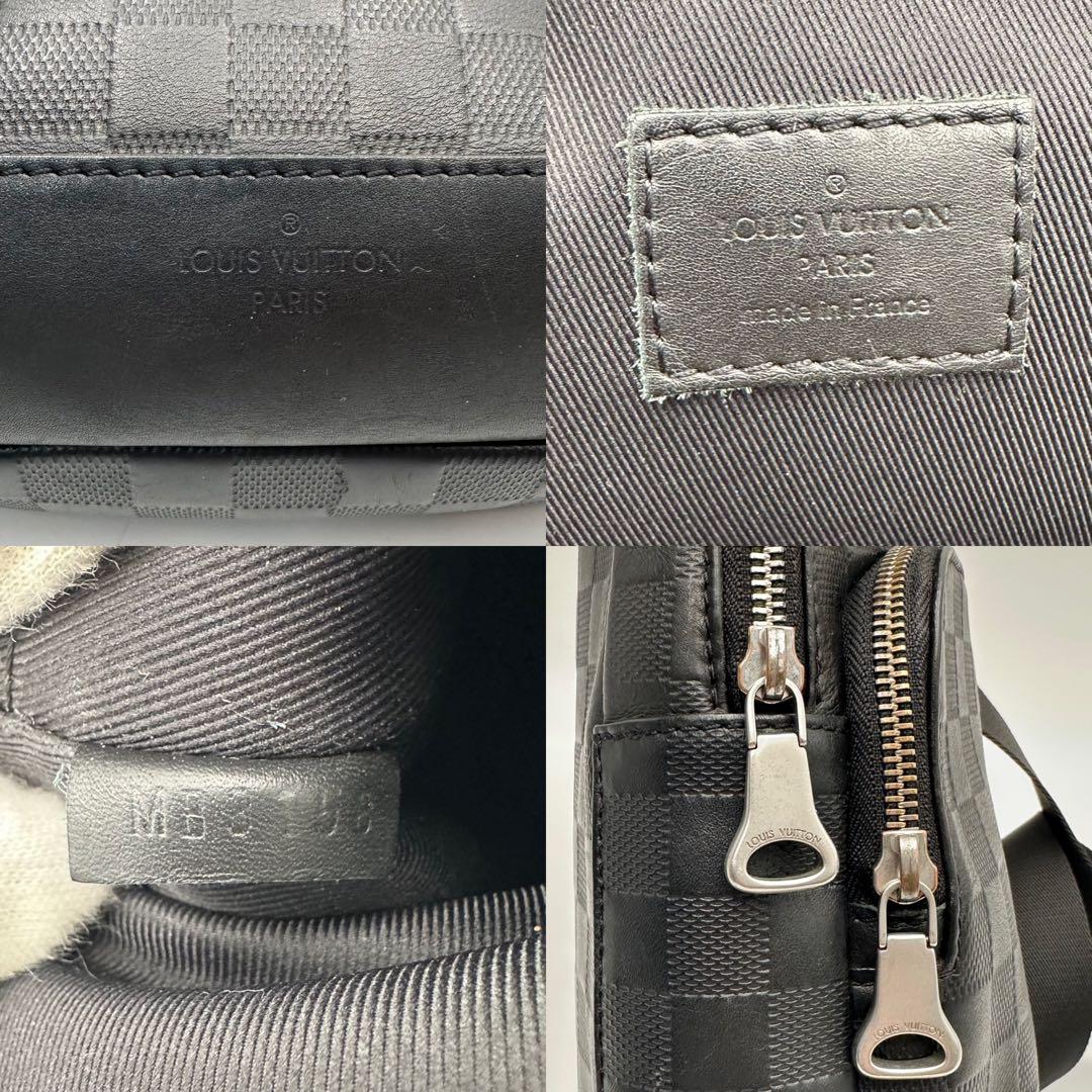 ルイヴィトン N41720 スリングバッグ ダミエアンフィニ ブラック