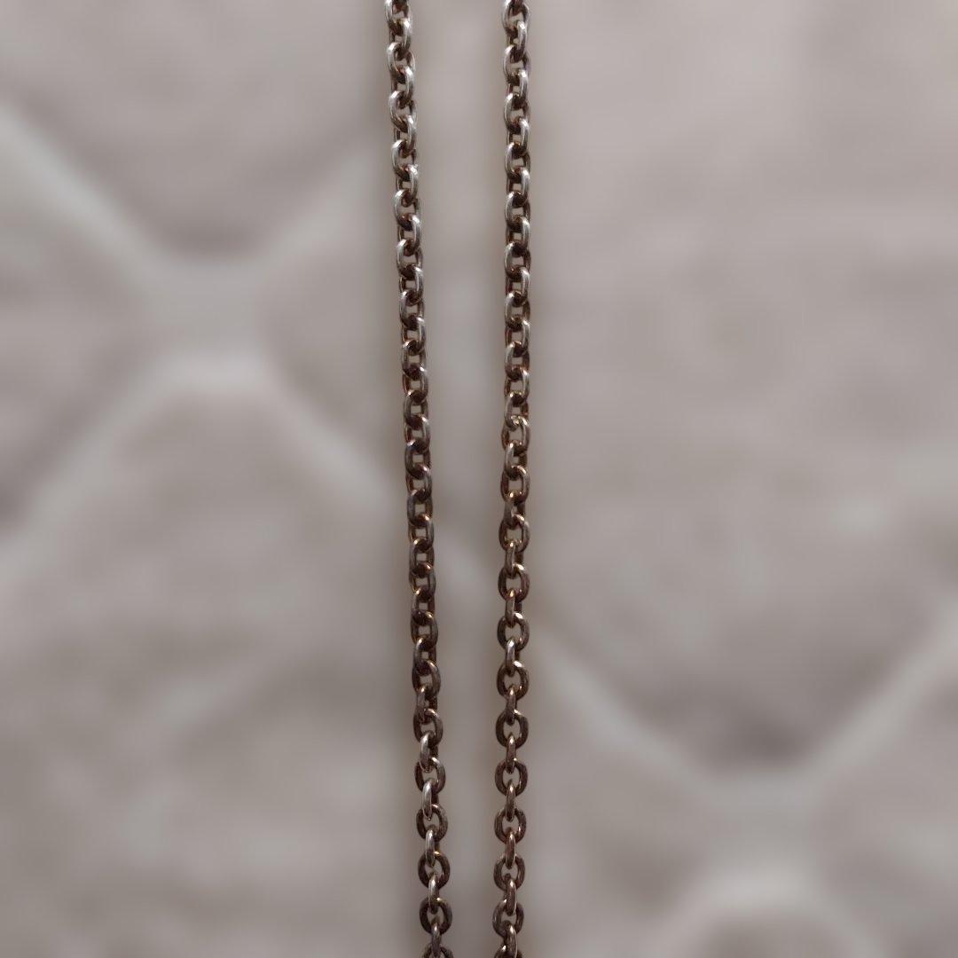 GUCCI ダブルGロゴ ネックレス シルバー　箱つき