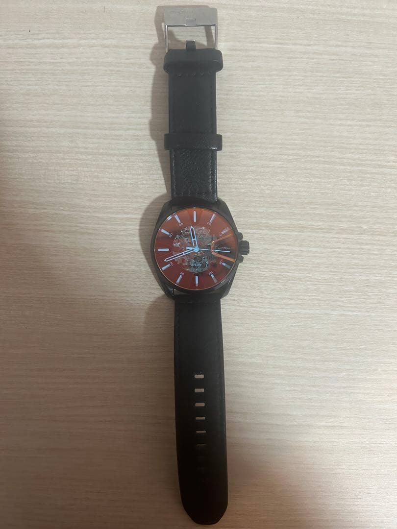 DIESEL DZ1967 自動巻き時計 オレンジ/ブラック