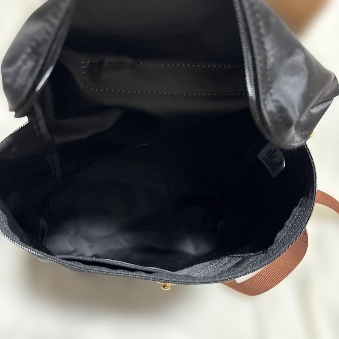 ♡【美品】LONGCHAMP♡リュック 黒　ブラウン ル・プリアージュ