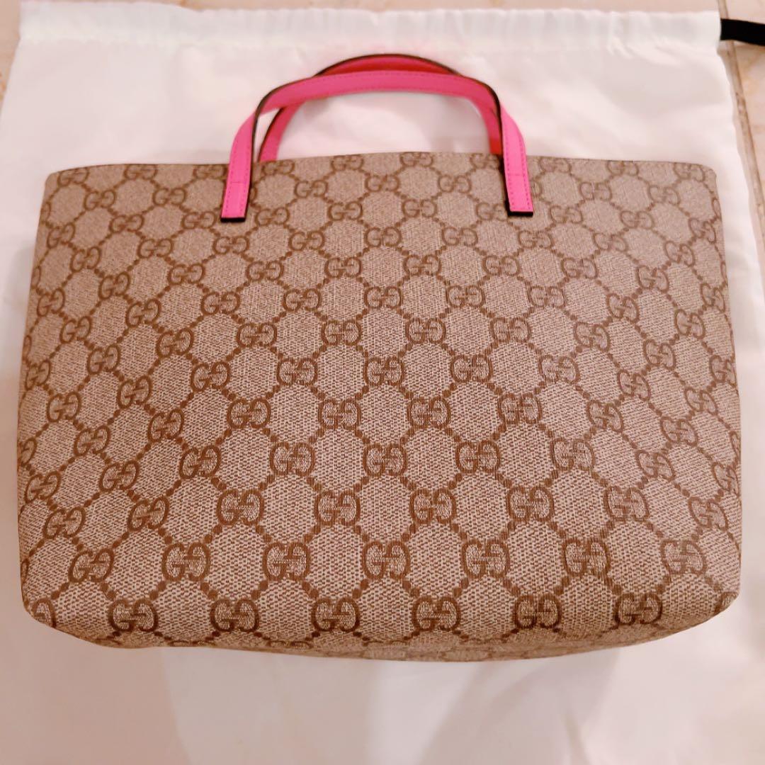 ほぼ未使用品 GUCCIチルドレンバッグ キッズバック 犬