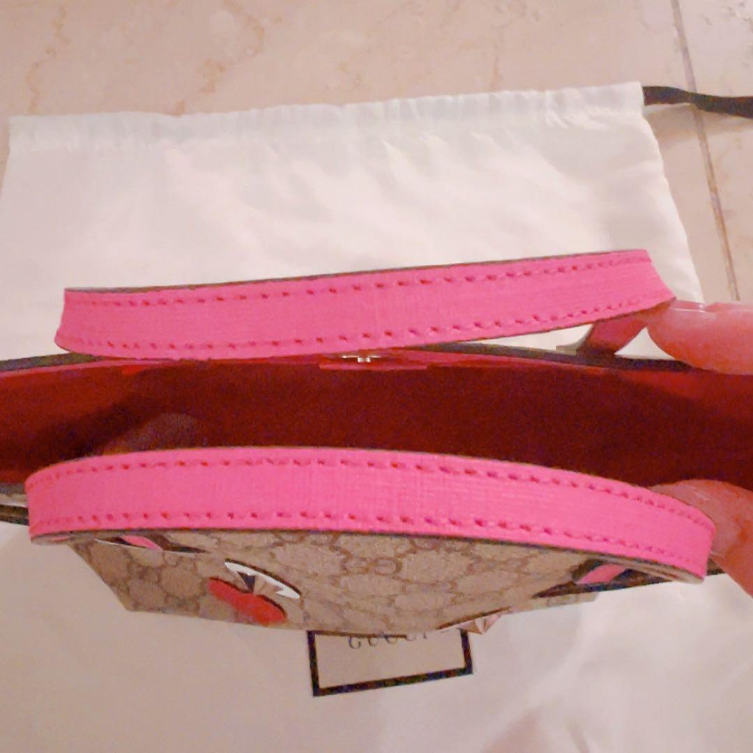 ほぼ未使用品 GUCCIチルドレンバッグ キッズバック 犬