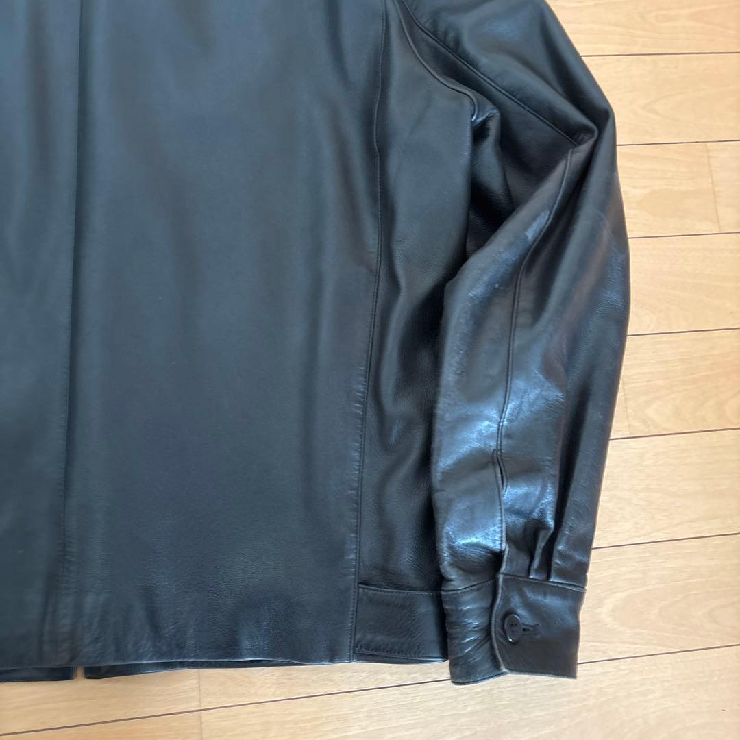 90s agnès b leatherjacket シープ羊　サイズ0 アニエス