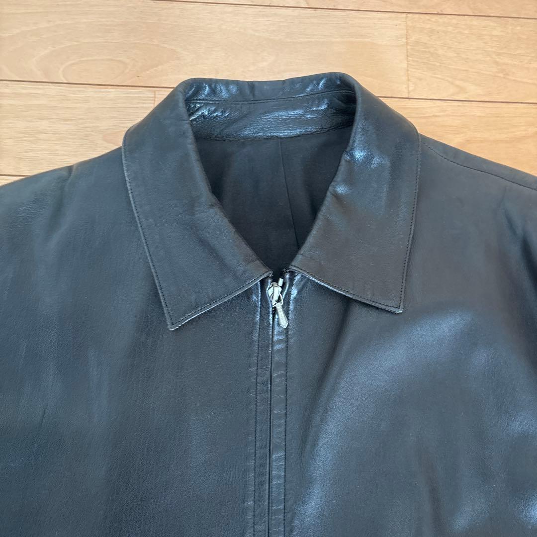 90s agnès b leatherjacket シープ羊　サイズ0 アニエス