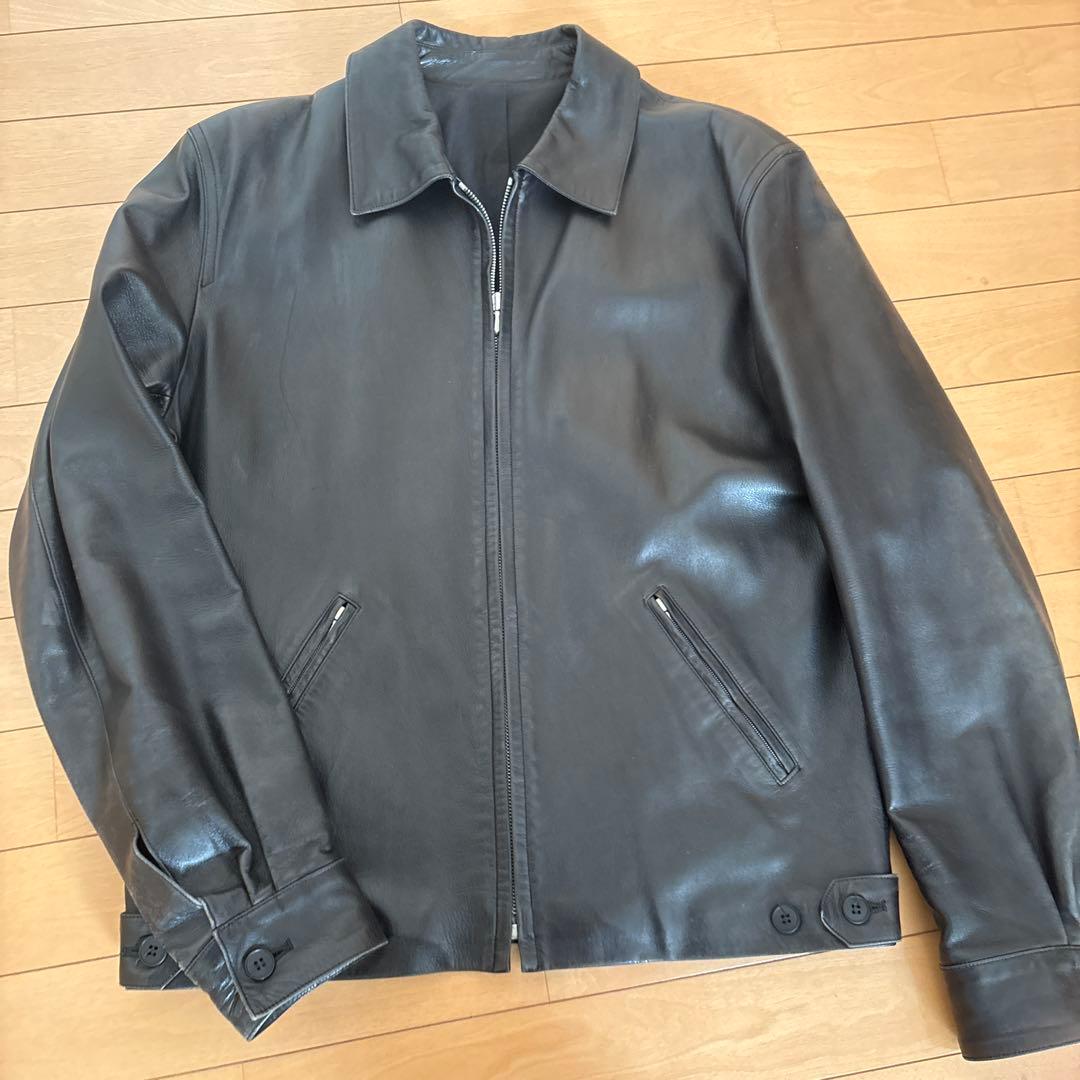 90s agnès b leatherjacket シープ羊　サイズ0 アニエス