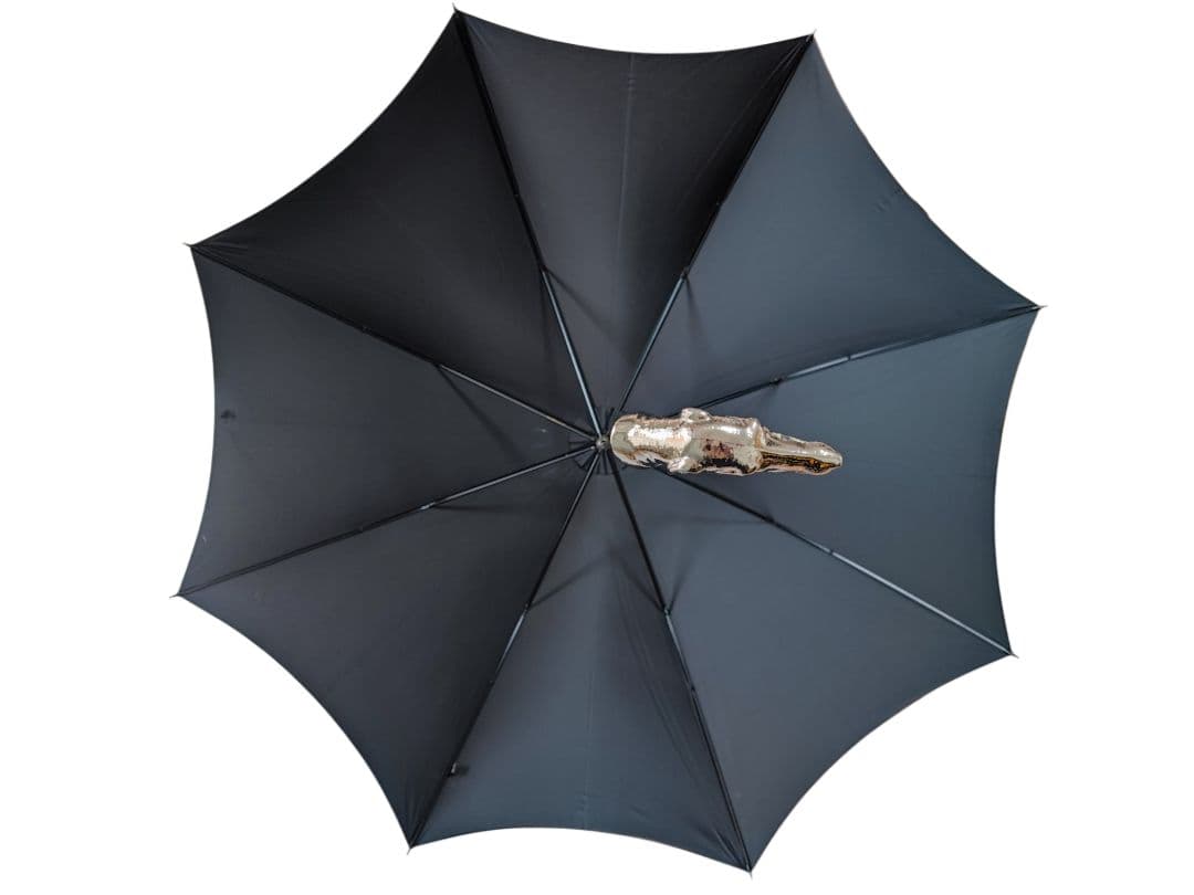 【英国王室御用達】FOX UMBRELLAS 黒 長傘 金属ハンドル