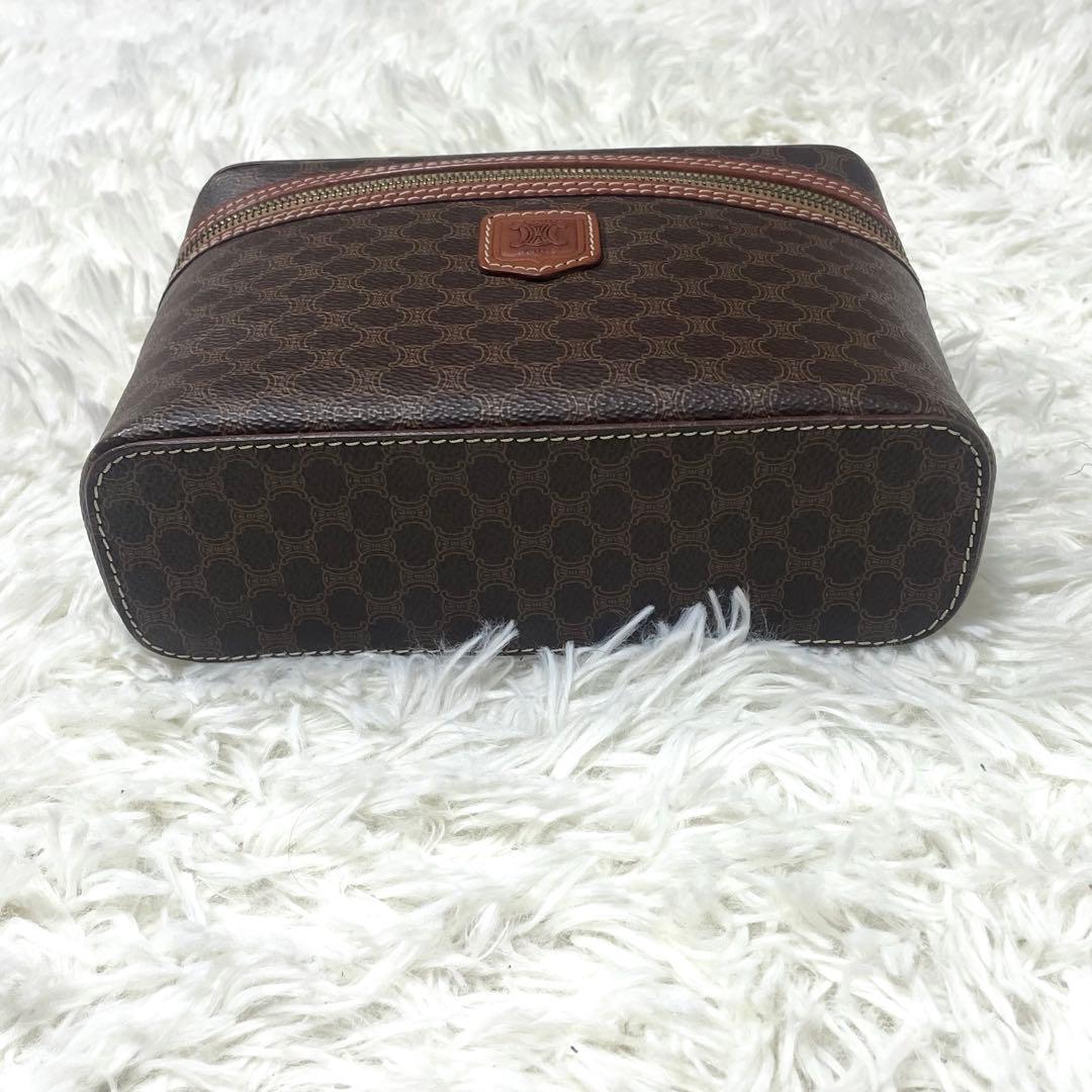 美品　CELINE セリーヌ バニティバッグ PVC マカダム柄 ヴィンテージ