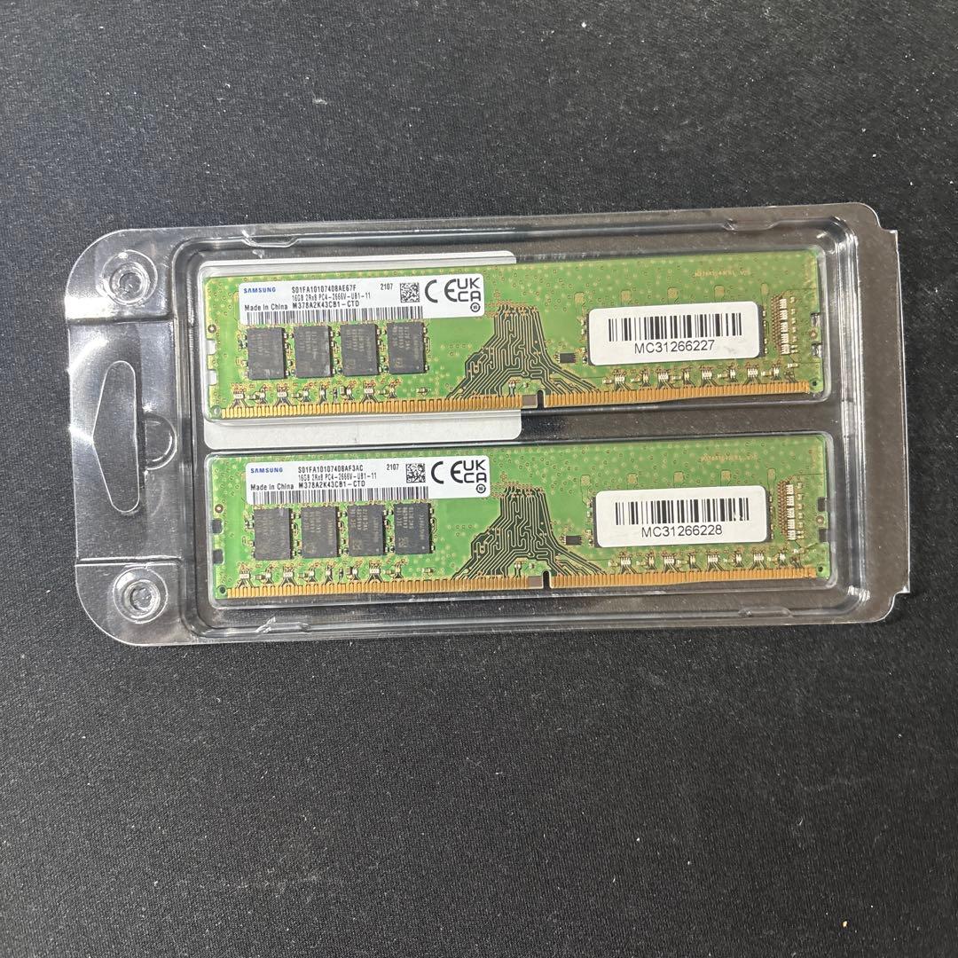 Samsung 32GB(16GB×2) デスクトップPC用メモリ DDR4