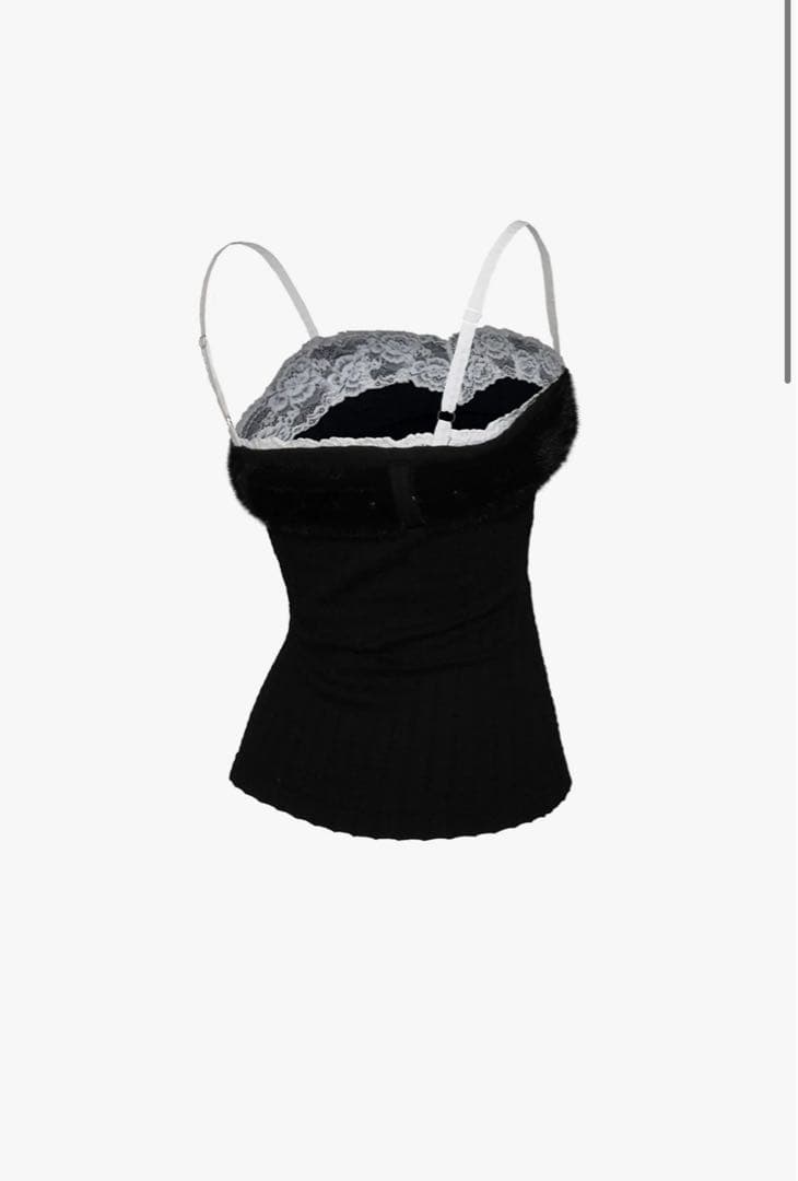 トップス theredthread S bold belt tops black