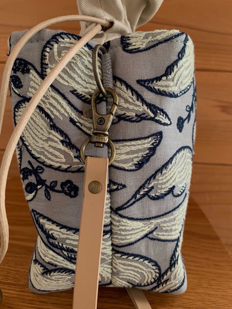 【新品✨】ミナペルホネンfollowing day あおり巾着バッグ