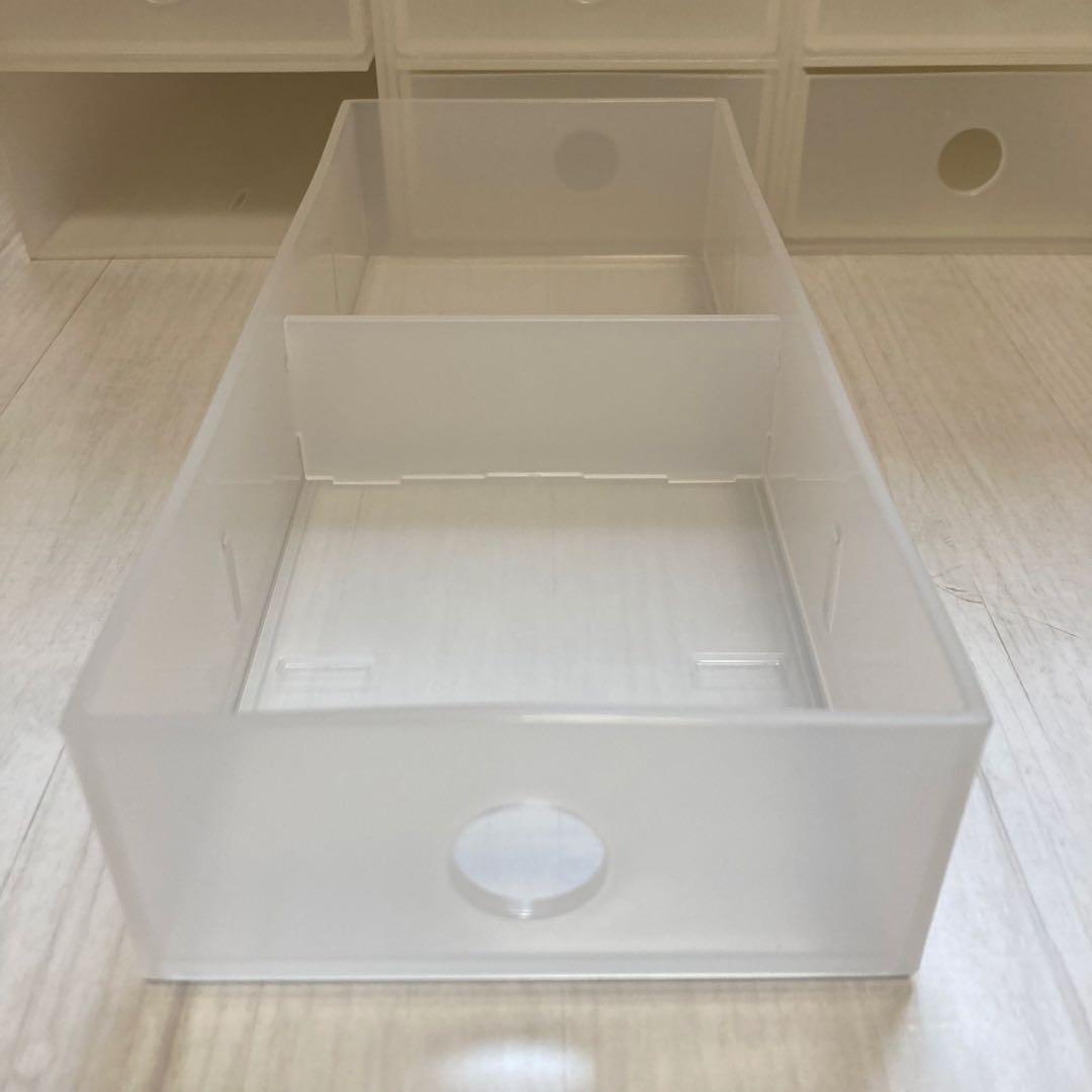 【4点セット】無印良品 ポリプロピレン小物収納ボックス 半透明 3段 6段