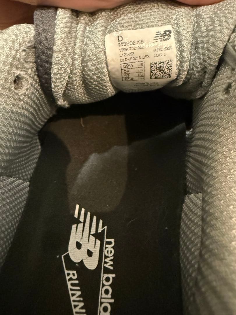 靴 new balance 990v6 / BLK Made in USA 27.5