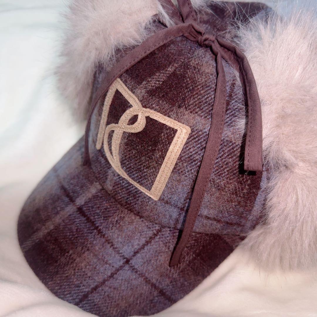 【未着用】　Darich ダーリッチ ロゴフライトキャップ ブルーブラウン 帽子