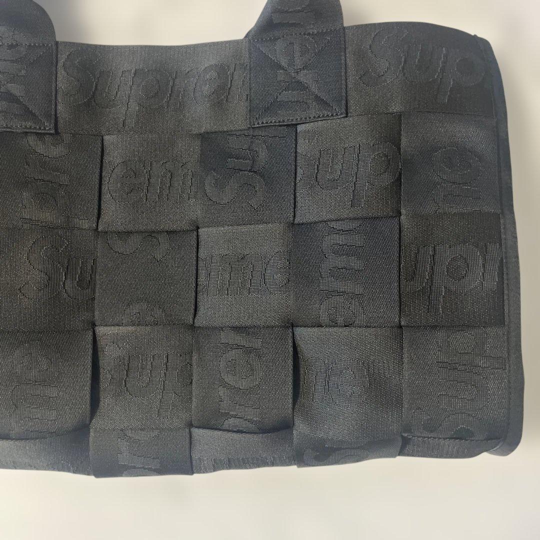 べるりんSPUREME woven large tote トートバッグ黒大