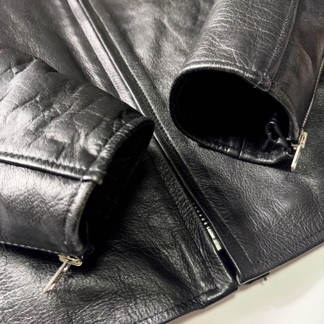 極美品✨HORN WORKS レザージャケット ライダース 本革 バッファロー