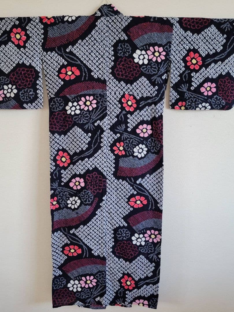 有松鳴海絞り　浴衣　美品