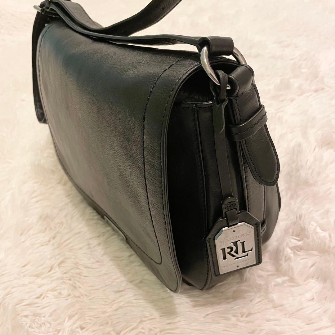 美品★ RALPH LAUREN ラルフローレン　ショルダーバッグ　ブラック
