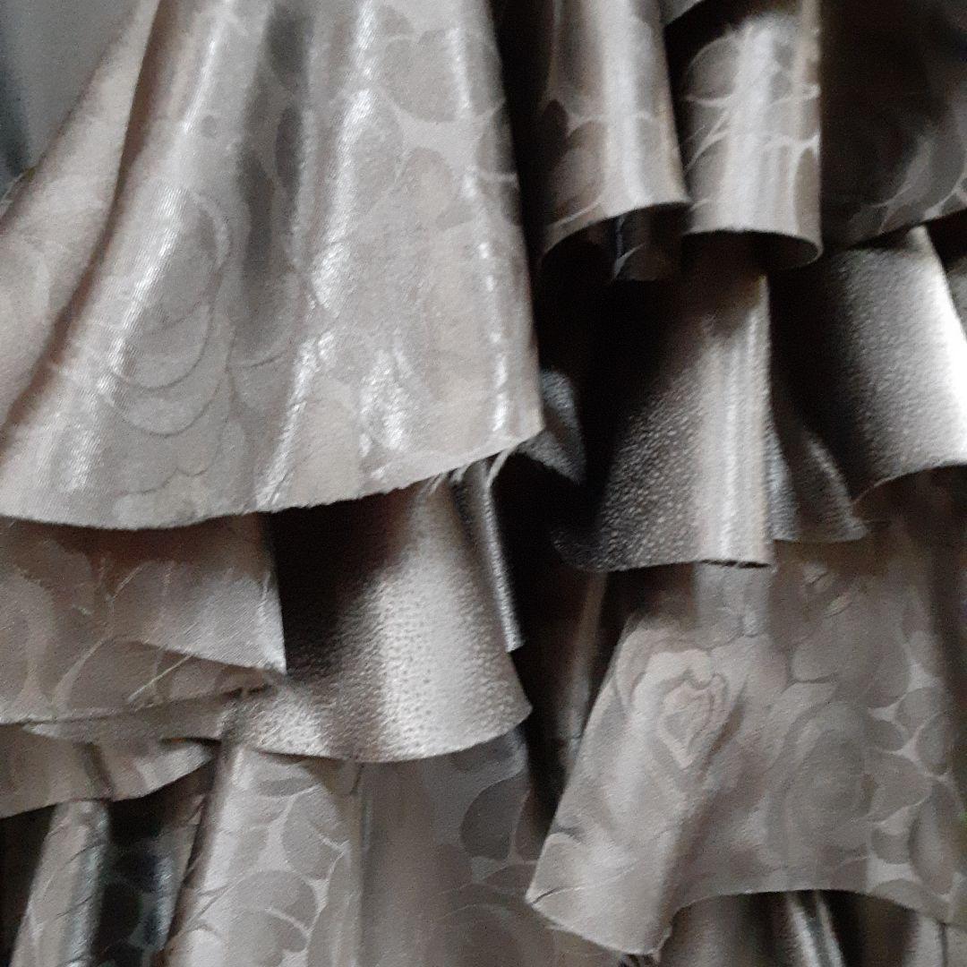 フラメンコ衣装　☆ファルダのみ　ブラックファルダ豪華フリル