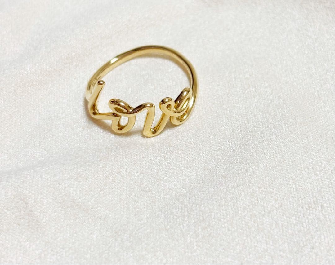 ティファニー　ラブ リング　イエローゴールド 18K スモール　US6 11号