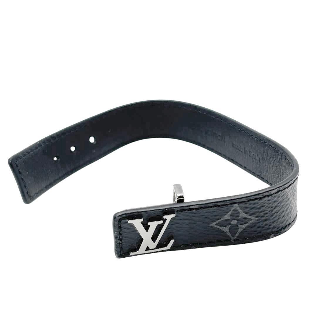 【超美品】ルイヴィトン メンズブレスレット・LV スリム19 モノグラム2Q34