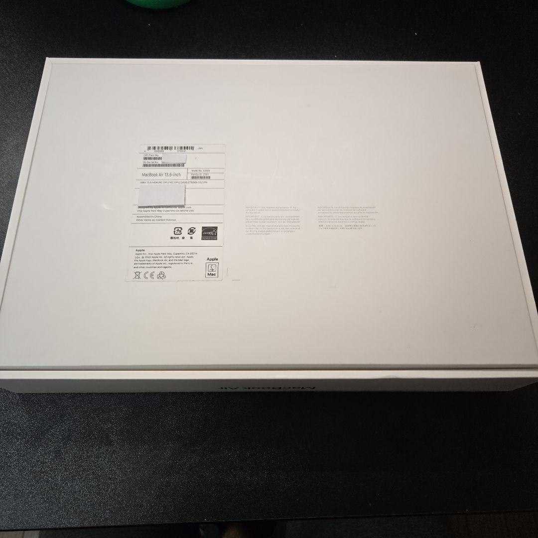 MacBook Air M2 13.6inch 2TB スペースグレー 本体