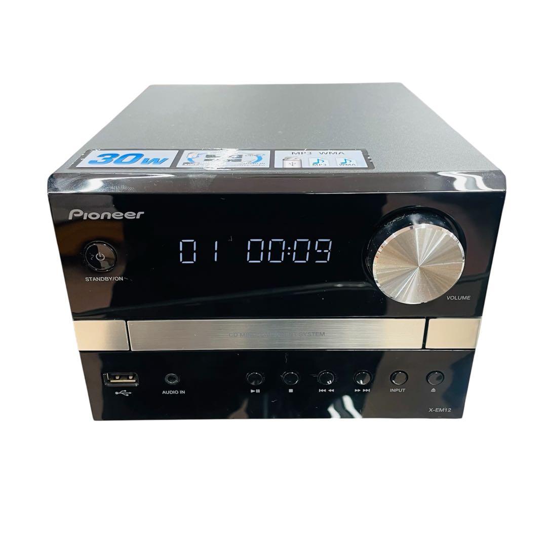 【良品】PioneerパイオニアCDミニコンポ X-EM22 リモコン付