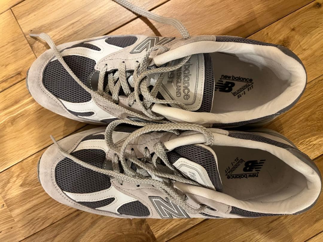 ふ*う様 完全正規品　2回着用　New Balance 991 ライトグレー