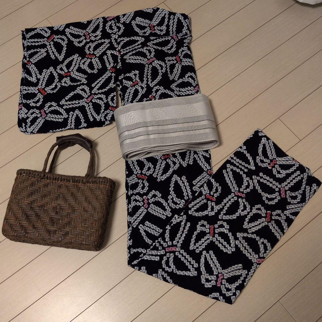 M*K様 有松鳴海絞りの蝶々の浴衣