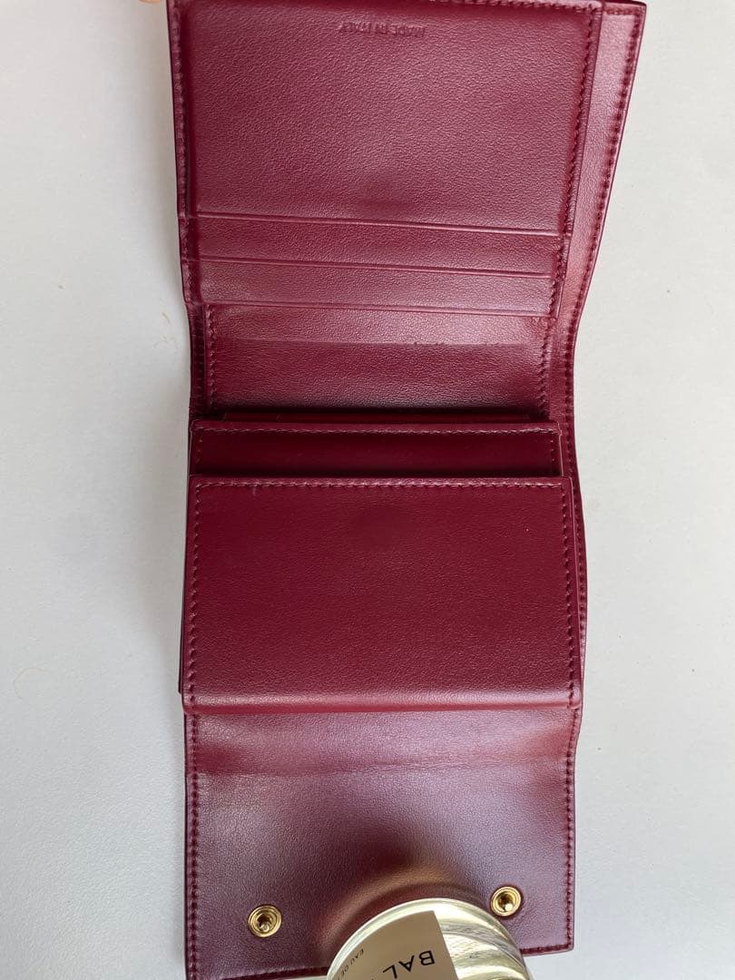 CELINE バーガンディ 三つ折り財布