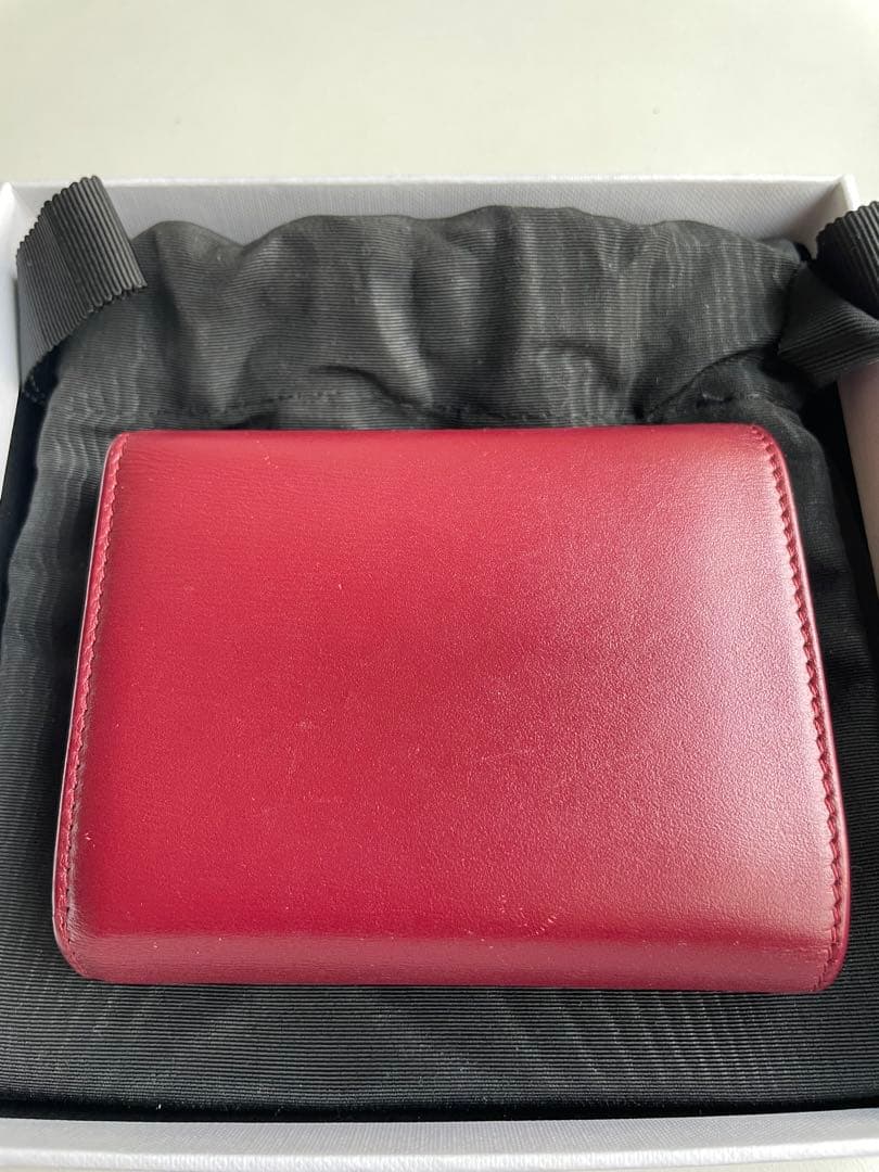 CELINE バーガンディ 三つ折り財布