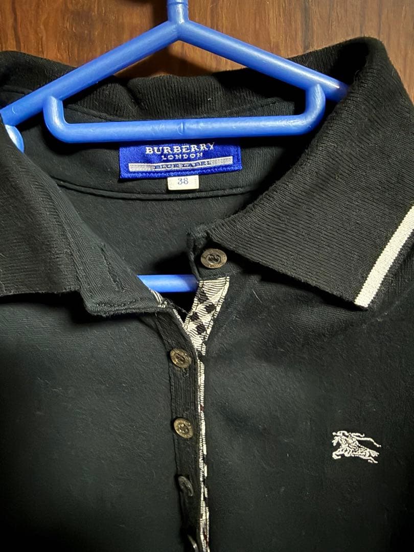 バーバリーブルーレーベルノースリーブワンピース 38サイズ 黒