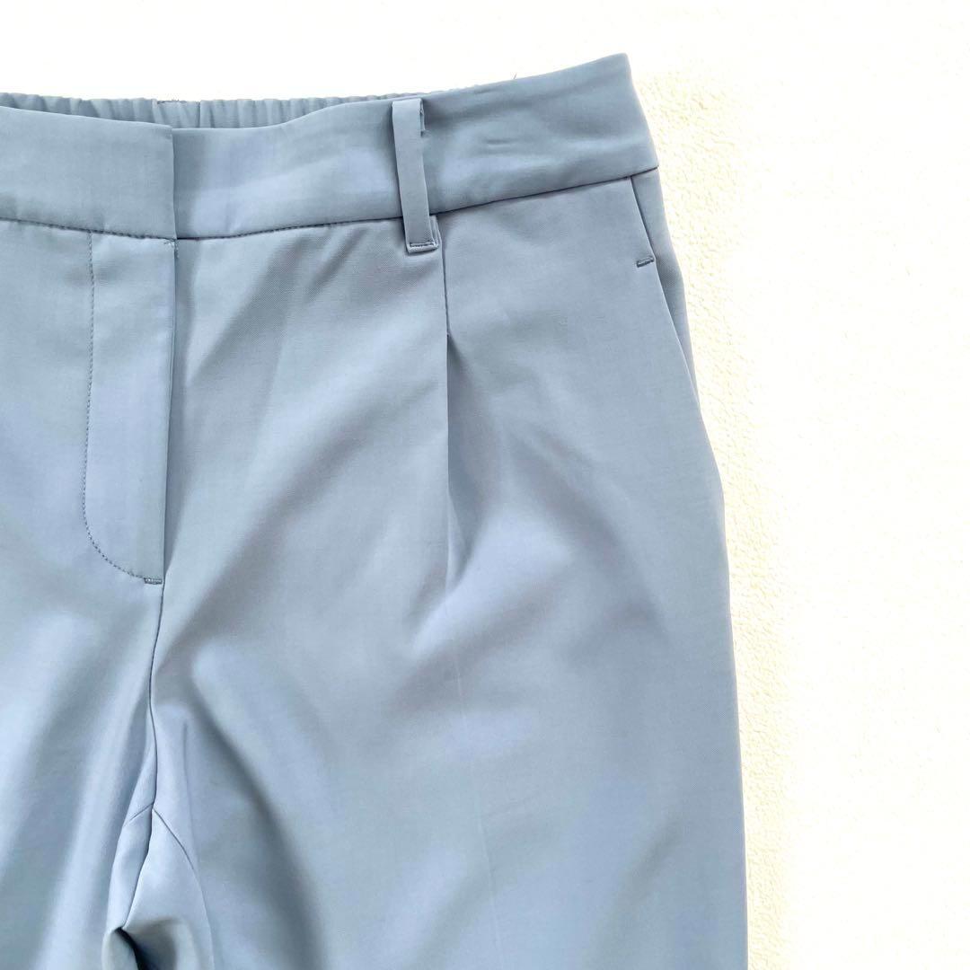 極美品✨プラステ ノーカラー リネン パンツスーツ セットアップ M ホワイト